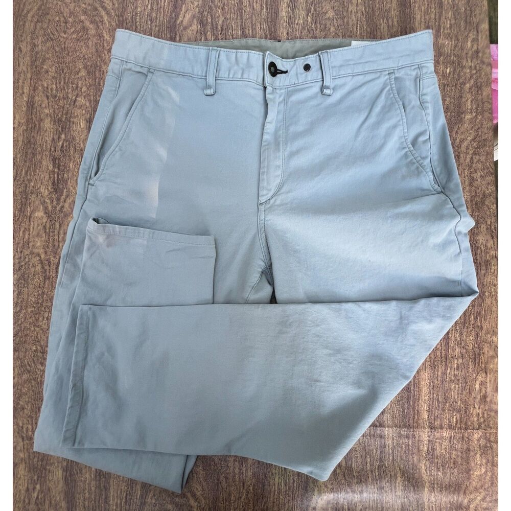 Rag & Bone Fit 2 Mid-Rise Chinos Mens 34 Marine Light Blue-Green Stretch USA